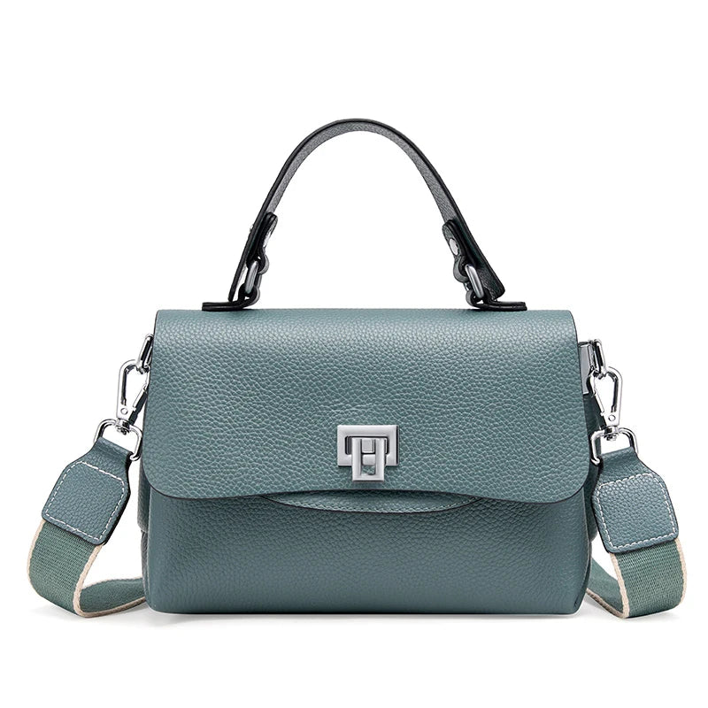 Bolsa Crossbody Feminina de Couro Genuíno - Modelo Zency