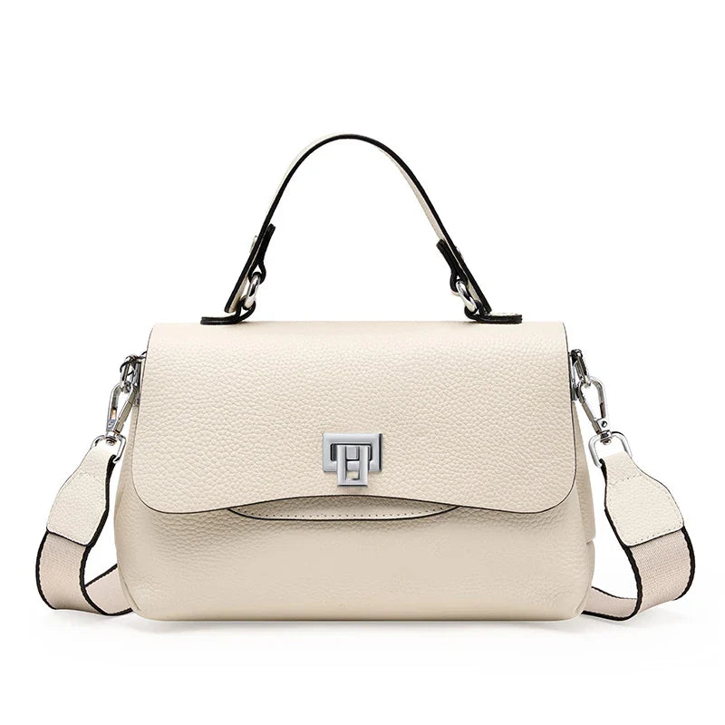 Bolsa Crossbody Feminina de Couro Genuíno - Modelo Zency